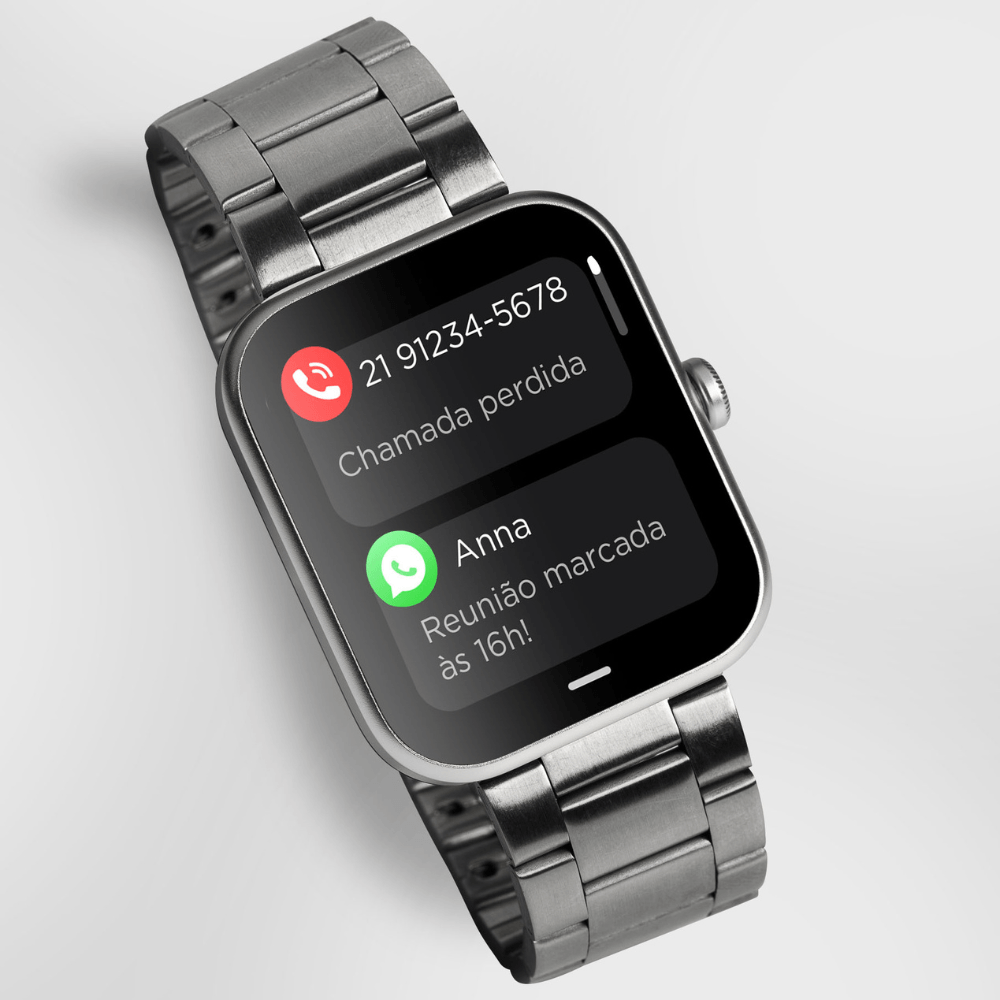 Smartwatch Technos Connect MAX Prata