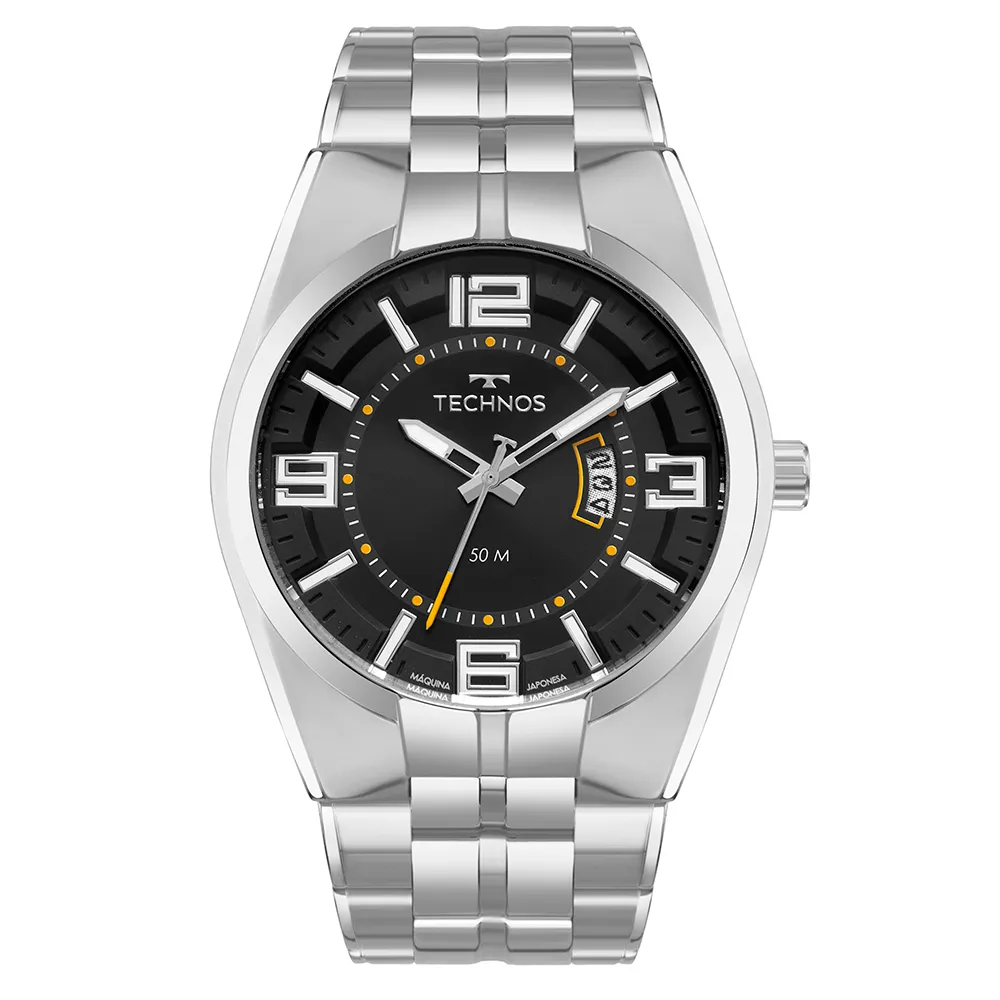 Relógio Technos Masculino Skymaster Prata