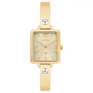 Relógio Condor Feminino Bracelete Dourado