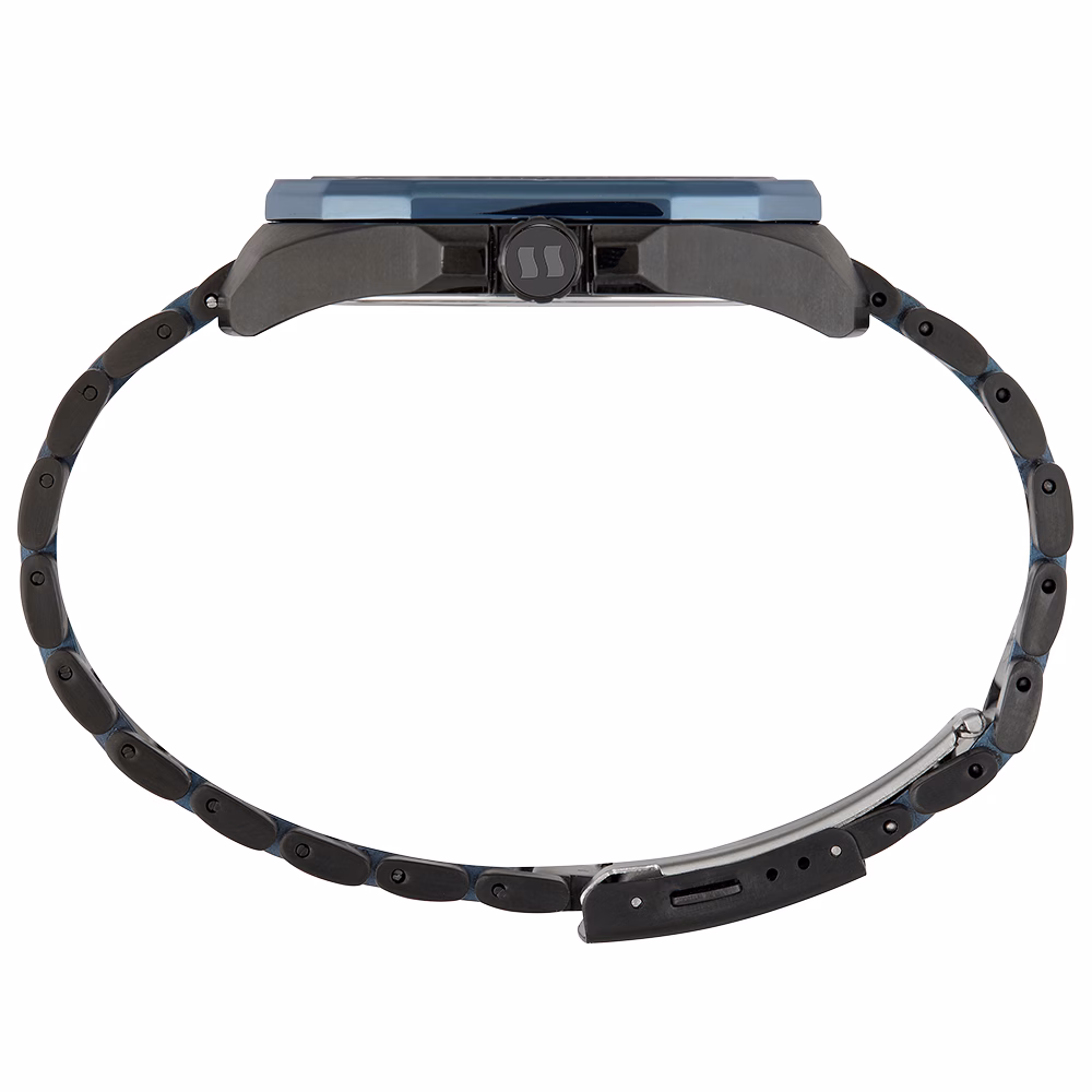 Relógio Seculus Masculino Hexagonal Preto Esportivo