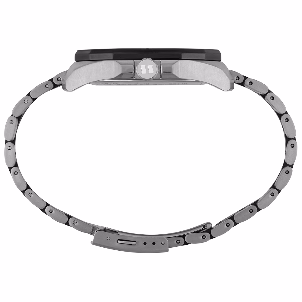 Relógio Seculus Masculino Hexagonal Aço Prata Esportivo