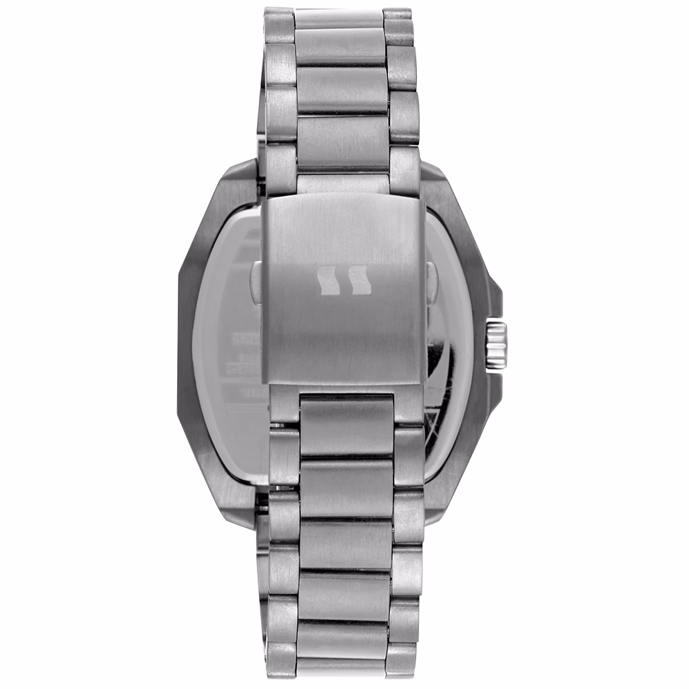 Relógio Seculus Masculino Hexagonal Aço Prata Esportivo