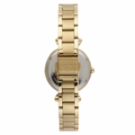 Relógio Mondaine Feminino Dourado Com Cristais e Visor Preto