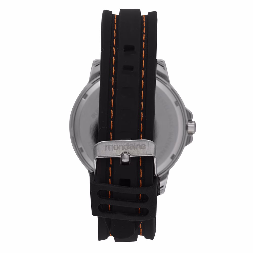 Relógio Mondaine Masculino Prata Esportivo Pulseira Silicone