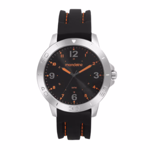 Relógio Mondaine Masculino Prata Esportivo Pulseira Silicone