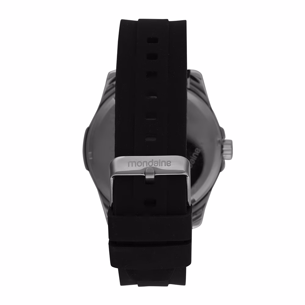 Relógio Mondaine Masculino Prata Esportivo Pulseira Silicone