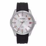 Relógio Mondaine Masculino Prata Esportivo Pulseira Silicone