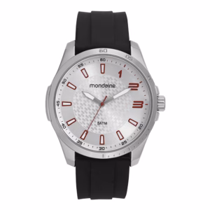 Relógio Mondaine Masculino Prata Esportivo Pulseira Silicone
