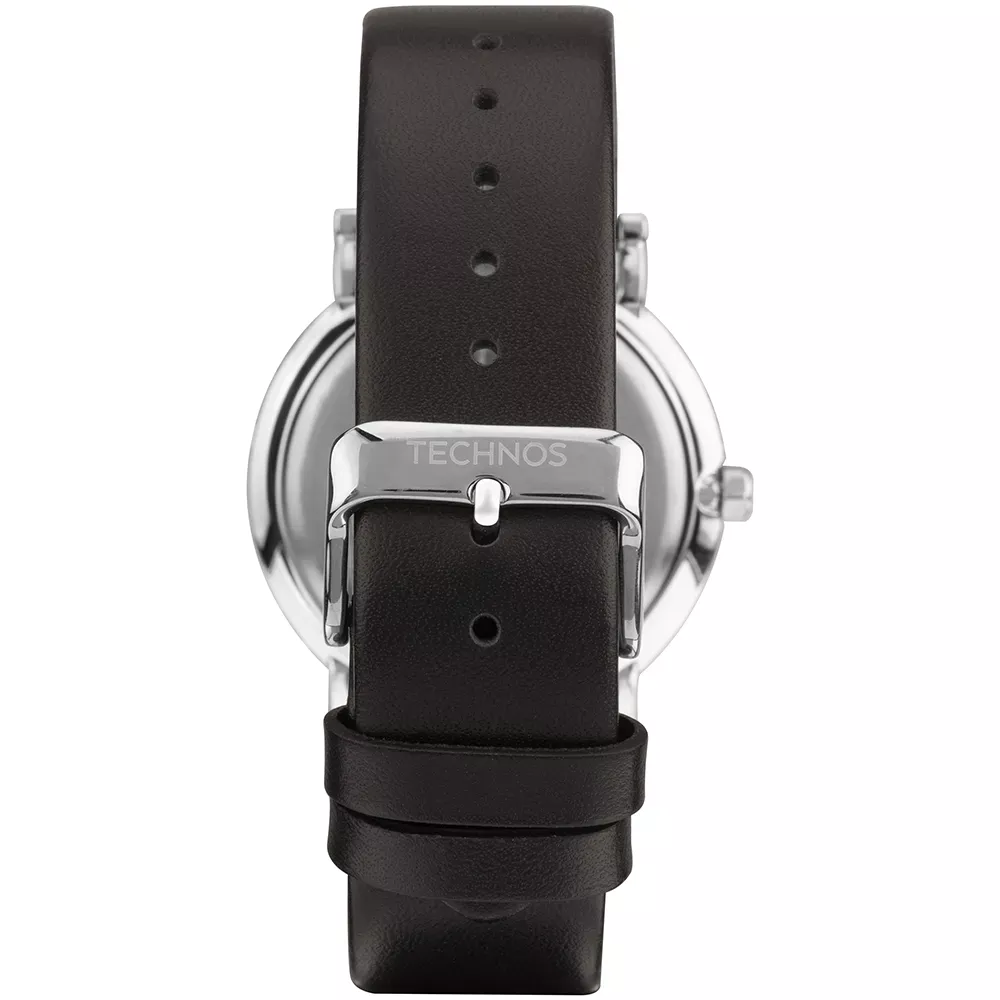 Relógio Technos Masculino Slim Prata