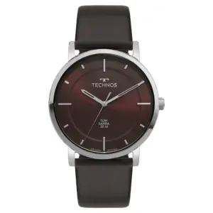 Relógio Technos Masculino Slim Prata