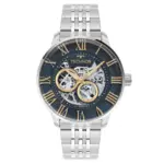 Relógio Technos Masculino Prata Skeleton Automatico