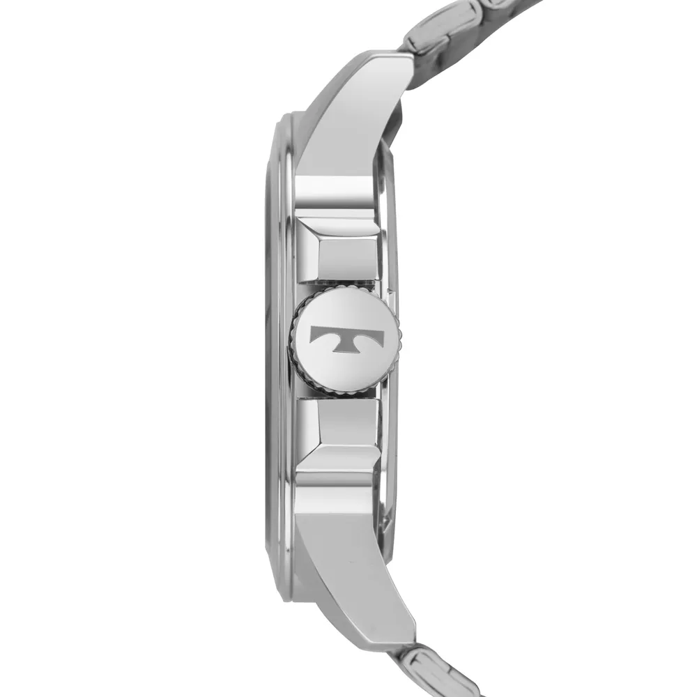 Relógio Technos Masculino Prata Cronógrafo Racer