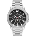 Relógio Technos Masculino Prata Cronógrafo Racer