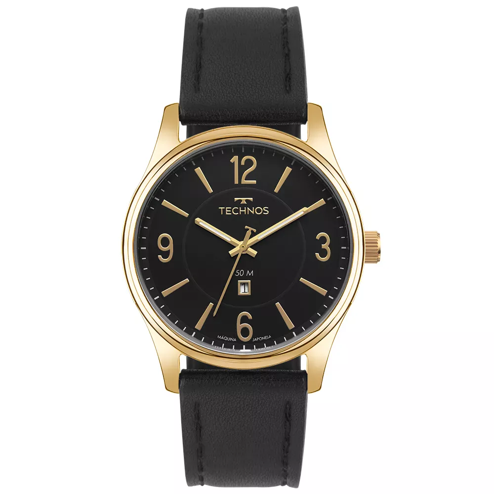 Relógio Technos Masculino Steel Dourado