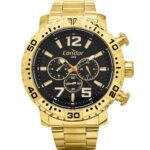 Relógio Condor Masculino Dourado Cronógrafo