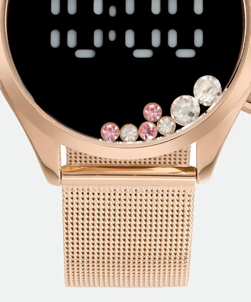 Relógio Condor Feminino Digital Aço Rosê Casual