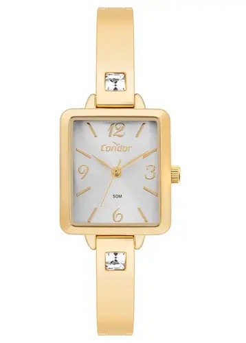 Relógio Condor Feminino Dourado Bracelete