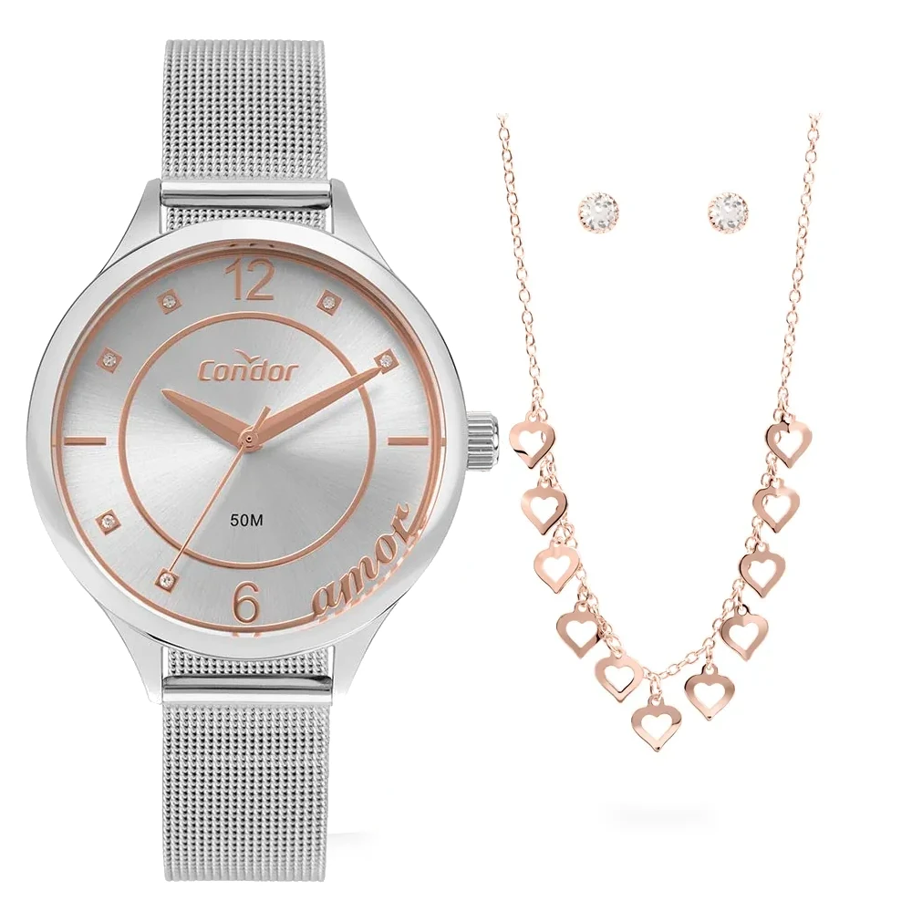 Kit Condor Feminino Mimos E Sutilezas Prata