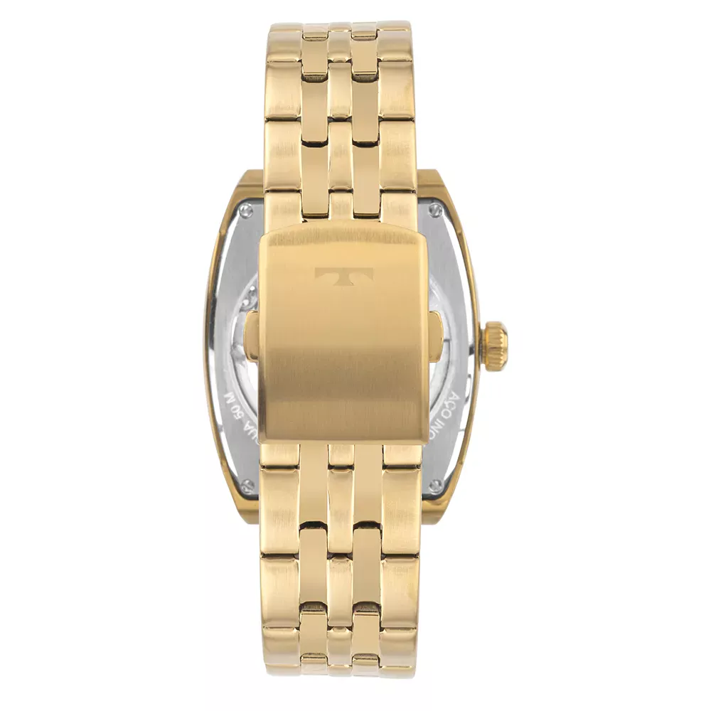Relógio Technos Masculino Dourado Open Heart Automatico